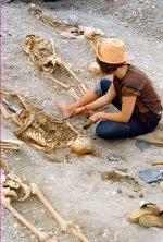 Site d’inhumation du 11e siècle à Gotland, en Suède (Collection de B. Wallace)