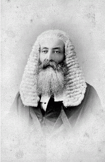 [ Henry P.P. Crease in his judicial wig and robes, S.A. Spencer, BCA B-01397 ]