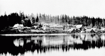 [ New Westminster waterfront with Government House on the left, Claudet, Francis George, 1837-1906, BCA A-03328 ]