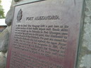 Historic Sites and Monuments Board of Canada Plaque near Fort Alexandria Site