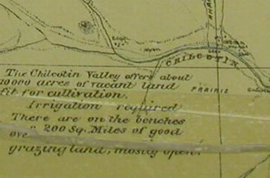 [ Chilcotin 1890, bons pturages, dtail , A.L. Pudrier, British Columbia. Surveyor Generals Branch  ]